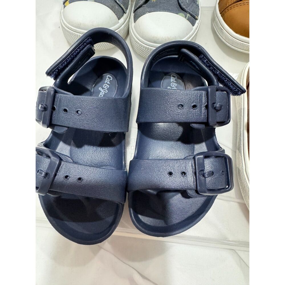 Cat & Jack Leather shoes, sandals &sneakers. Apakoa boots Size 7 Toddler -4 pair - Picture 2 of 9
